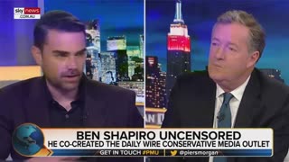 "Facts don’t care about your feelings" Piers Morgan sits down with Ben Shapiro