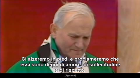 Ci alzeremo in piedi - indimenticabile discorso di Giovanni Paolo II