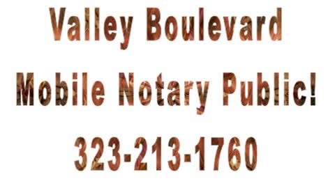 Valley Boulevard Mobile Notary Public-Drummers Comminge