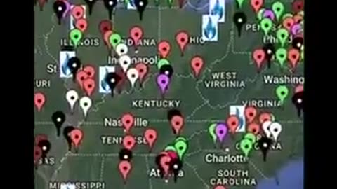 Map of All the Destroyed Food Processing Plants