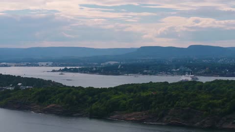 aerial norway oslo june 2018 sunny day 30mm 4k