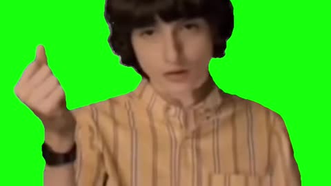 Finn Wolfhard Snapping His Fingers | Green Screen