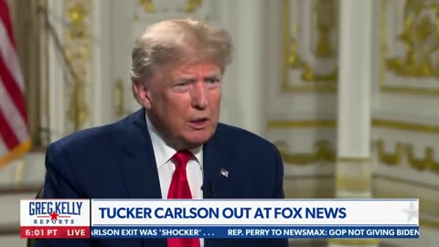 Trump reacts to Tucker Carlson, Fox News parting ways