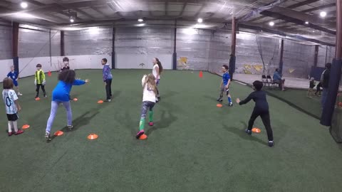 Blasian Babies Brother And Sister Winter Off-Season Soccer Practice Indoors (GoPro Hero5)