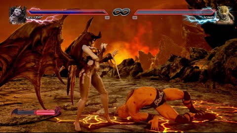 Tekken 7 Queen Lilith Trampleing The Rock With Her Loveable Sexy Big Toe