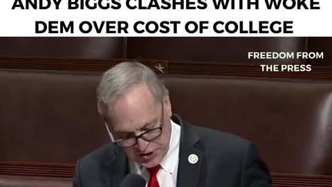 "SENDING KIDS OUT WITH WORTHLESS DEGREES!" - Andy Biggs Clashes With Woke Dem Over Higher Ed