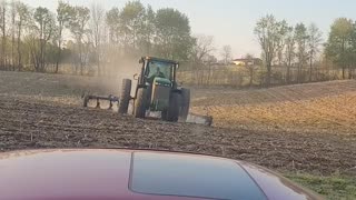 John Deere in the field