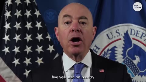 DHS Sec. Mayorkas warns migrants of smuggler's lies as Title 42 ends | USA TODAY