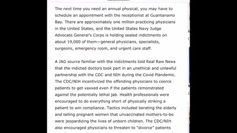 Judy Byington reads RRN on 19,000 doctors ..