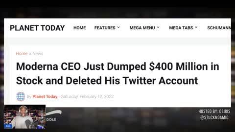 Moderna CEO Dumps $400 Million in Stock and Deletes His Twitter Account
