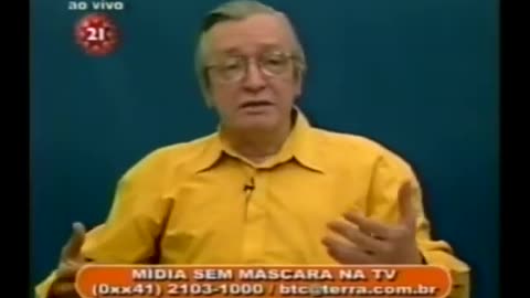 Mídia Sem Máscara na TV - Episódio 01 (2004) - Olavo de Carvalho e José Monir Nasser