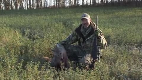 Byron South Shoots a Coyote on a Bear Hunt