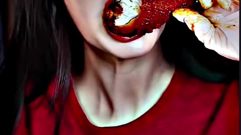 CHICKEN & CUP NOODLES | ASMR | THE WORLD VAMPIRE CHICKEN GHOST PEPPER NOODLES MUKBANG #asmr #shorts