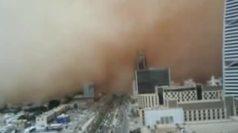 Sand storm in Saudi Arabia