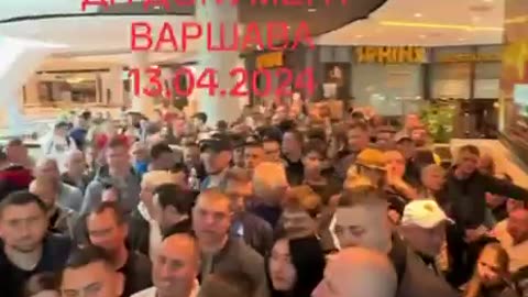 In Warsaw, citizens of Ukraine stood in huge queues for renewed passports