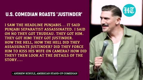 'Justinder...':_U.S._Comedian_Destroys_Trudeau_Amid_India-Canada_Tiff_Over_Nijjar_Killing