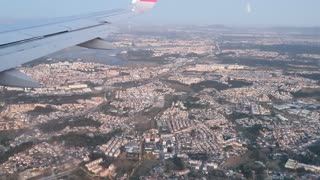 Landing in Lisbon Airport