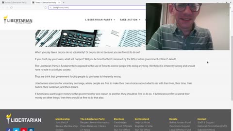 Taxes - Rebutting Lolbertarian Party's take on issues