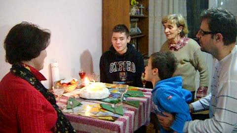 Bunicii - La ziua de naștere a nepotului [13 ani, în 2011]