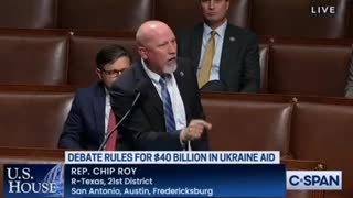 Chip Roy EXPLODES Over MASSIVE $40 Billion Ukraine Bill