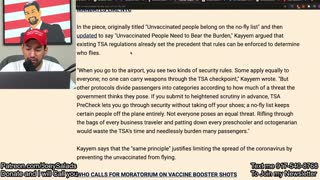 325. Unvaccinated to be put on NO-FLY LIST?