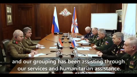 Russian Defence Minister Sergei Shoigu holds talks with Syrian Defence