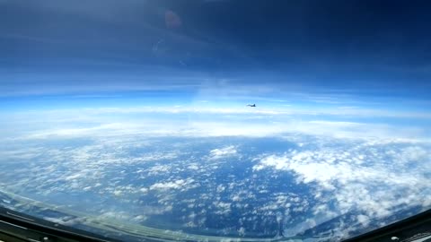 Chinese Fighter Flies Close