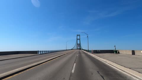 Crossing the Mackinac Bridge - St. Ignace to Mackinac