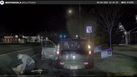 Dashcam shows Northampton Police pull 60-year-old woman out of car during traffic stop