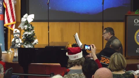 OCPAC President Bob Linn Performs On Piano For OCPAC Christmas 2023