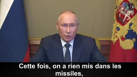 Parodie du Discours de Poutine après les frappes en Ukraine.