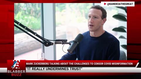 Mark Zuckerberg Talking About The Challenges To Censor COVID Misinformation