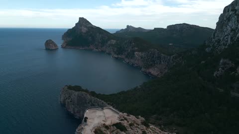 Drone Footage of the Cap de Formentor in Mallorca, Spain