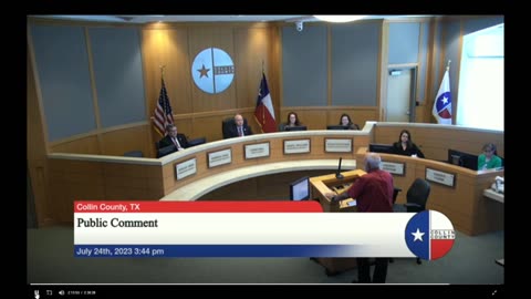 Concerned Collin County Citizens @ Commissioners Meeting 7/24/2023 - John S, QA expert