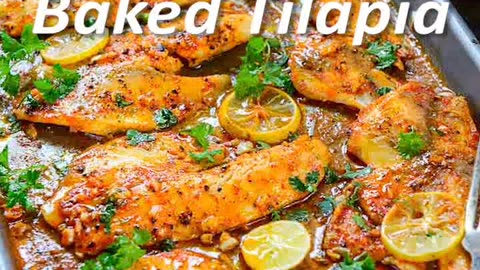 Lemon Garlic Baked Tilapia Recipe