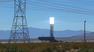 Solar power generator in California.