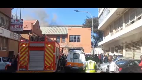 Another hijacked building fire in Johannesburg CBD