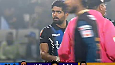 Babar's Fighting With Keeper During Match