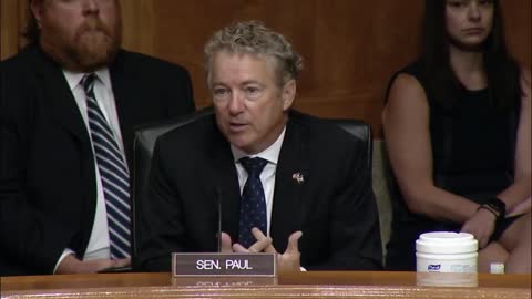Sen. Rand Paul during Congress' first-ever gain-of-function hearing: