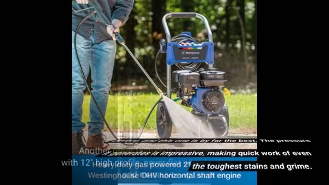 See Ratings: Westinghouse WPX3200 Gas Pressure Washer, 3200 PSI and 2.5 Max GPM, Onboard Soap T...