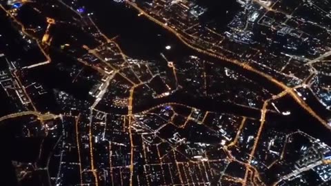 Fascinating shots of Saint-Petersburg at night from a bird's-eye view