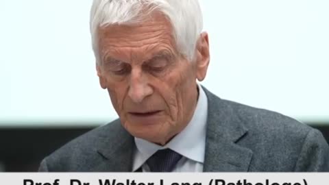 Prof. Dr. WALTER LANG, Pathologe, 2. Corona-Symposium im Deutschen Bundestag, 11. und 12. Nov. 2023