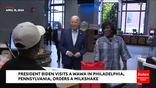 NOBODY Cares When Biden Shows Up To A Philly Wawa And Tries To ACT Natural