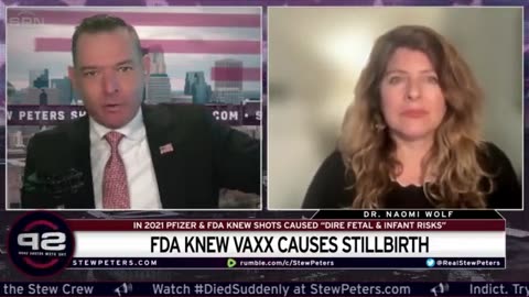 Naomi Wolfe on Stew Peters Show - Pfizer Documents (Report 39 - Fetal Deaths) (May 2023)