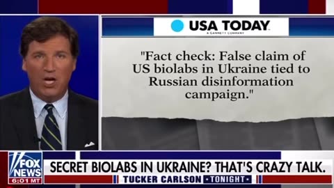 Secret Biolabs in The Ukraine? Thats Crazy Talks