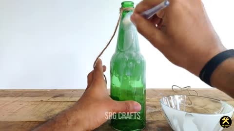 DIY hanging lamp_amazing wall hanging lamps_how to make glass bottle lamp_DIY room decor