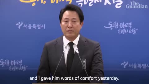 Seoul mayor makes tearful apology over Halloween crush