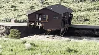 House Swept Away by the Yellowstone River