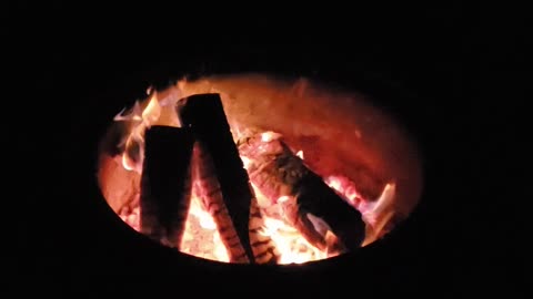 Slow mo campfire