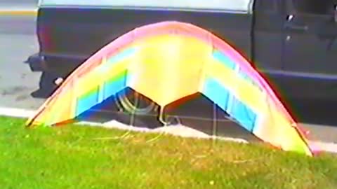 Flying my 8 ft. Banshee Scimitar at Mission Bay 1988